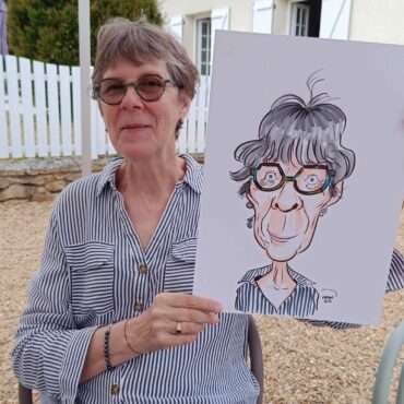 Anniversaire surprise en caricature