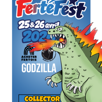 Carte collector Ferté Fest 2026 GODZILLA