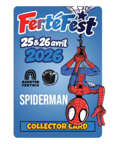 Carte collector Ferté Fest 2026 SPIDERMAN